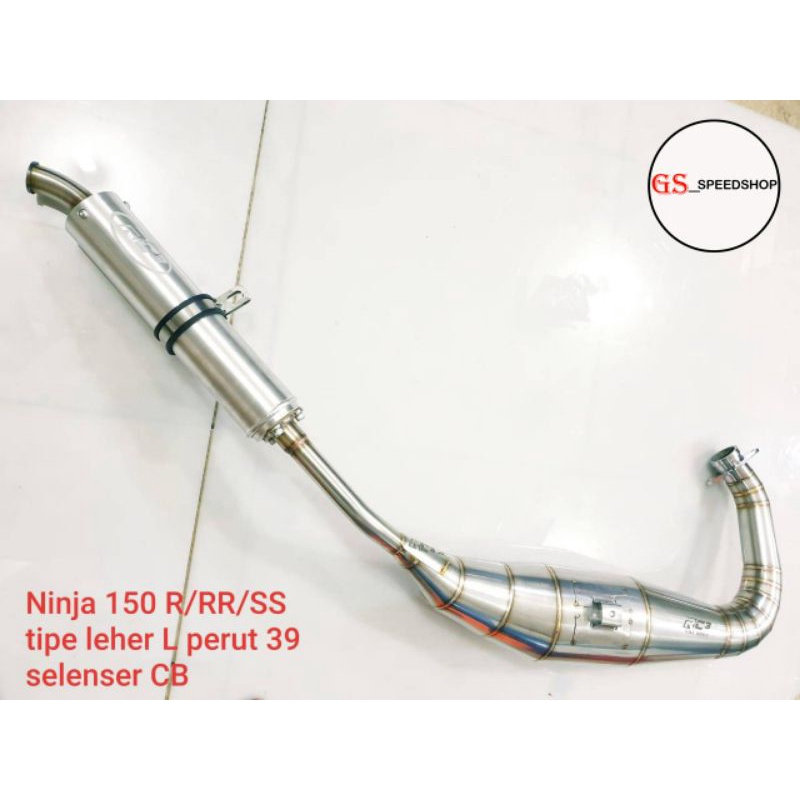 Knalpot RC3 Ninja 150 RR R SS 150RR 150R 150SS Tipe Leher L Silencer Selenser CB Perut 39 Stinger St