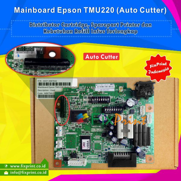 Board Epson TM-U220 Auto Cutter, Mainboard TMU220, Motherboard TMU-220 (Auto Cutter)