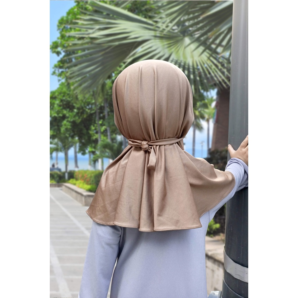 Jilbab Bergo Tali Humaira Hijab Instan Anak Bayi Balita Usia 0 - 2 1/2 Tahun-1