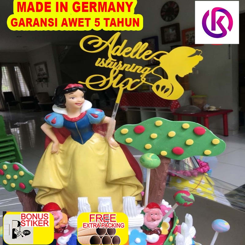

Murah TOPPER / TOPPER SNOW WHITE / CAKE TOPPER/ ULANG TAHUN/ HAPPY BIRTHDAY