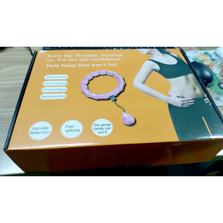 Alat Fitness Cincin Pelangsing Tubuh Hula Hoop Abdomen Waist - RK012