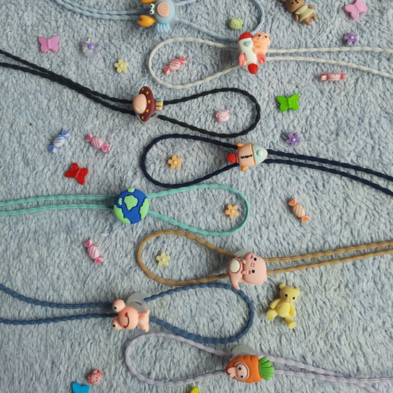 konektor masker kalung| strap masker hijab karet boba starp masker/kait masker/tali masker/gantungan masker