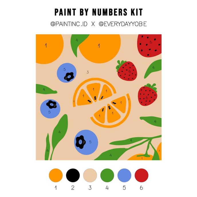 

Paint by Numbers Kit: Paintinc ID X Everydayyobe|Painting Kit|Hampers