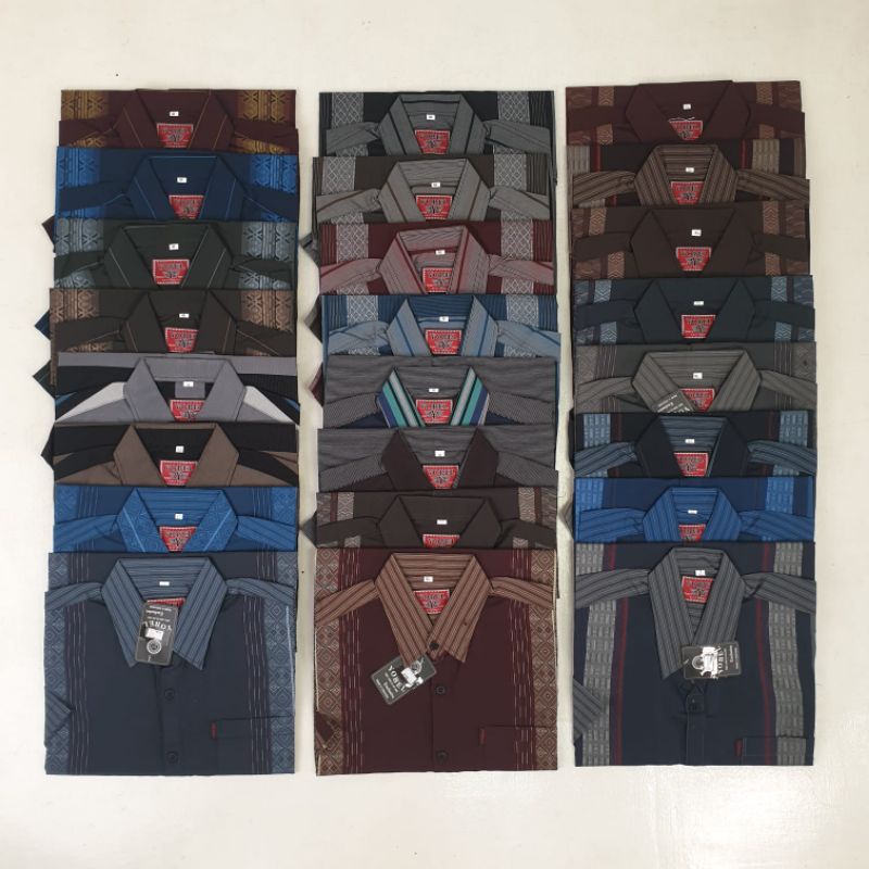 Kemeja Pria Dewasa YOBEL Lengan Pendek  M-XL