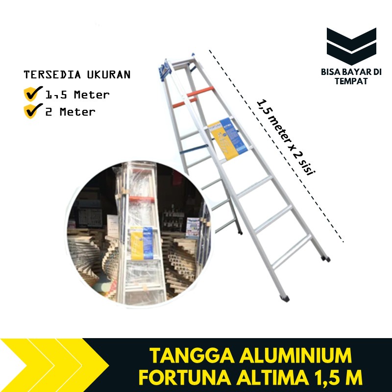Tangga Lipat Aluminium 1,5 Meter Fortuna Altima TBA1381