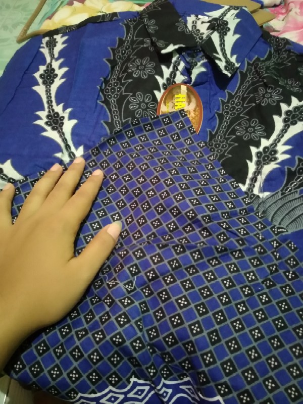 Atasan Batik Pria Lengan Panjang Kenongo Hem Padi Pekalongan M L Xl