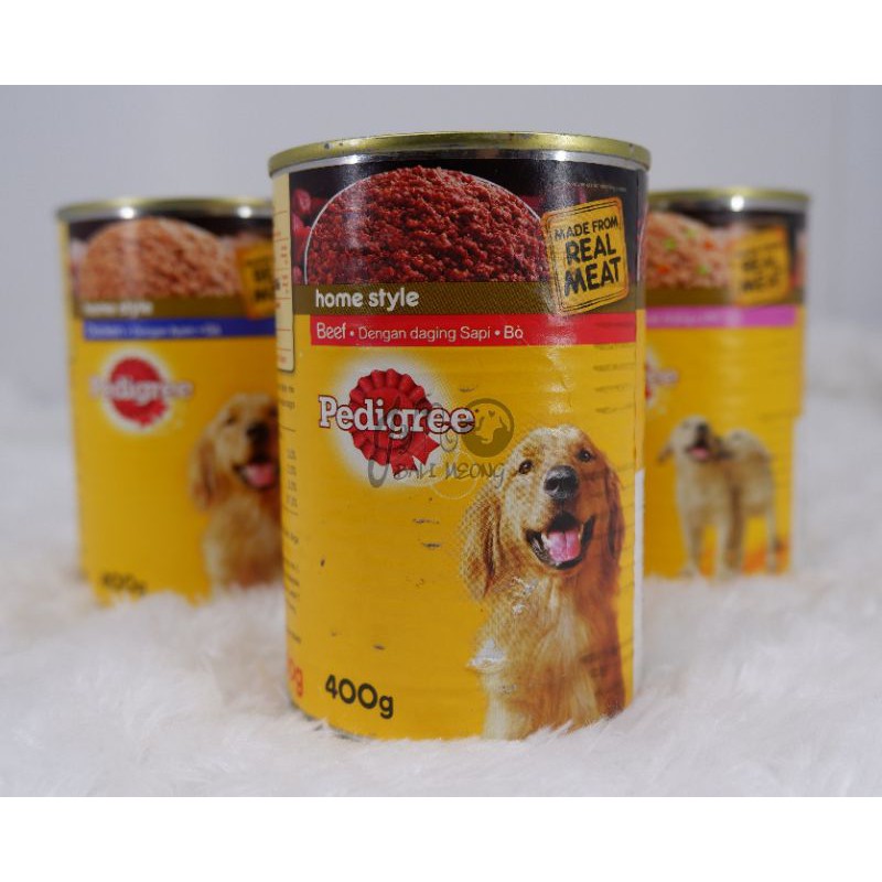 pedigree makanan kaleng anjing 400g