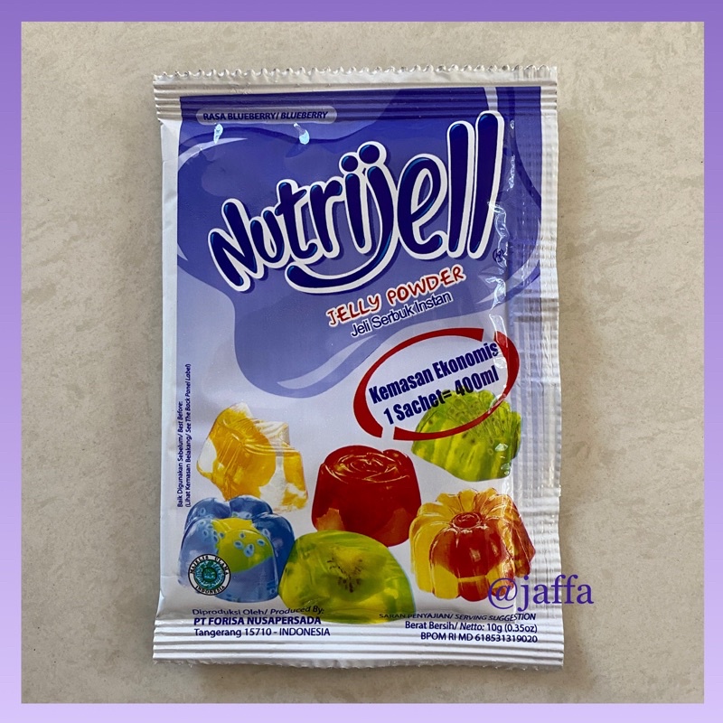 NUTRIJELL Jelly Powder 10gr rasa BLUEBERRY