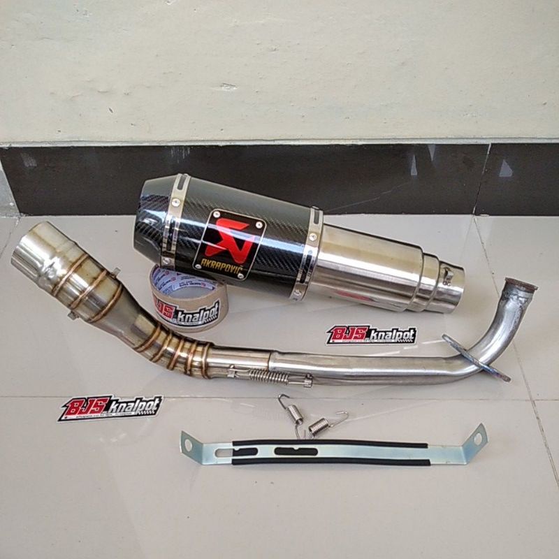 Knalpot akrapovic Nmax Aerox 155 Vario Beat street Scoopy new Xride mio soul Adv pcx Genio-Carbon - aerox