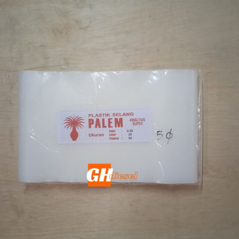 selang plastik 5 dim x 020 x 50 meter merk palem