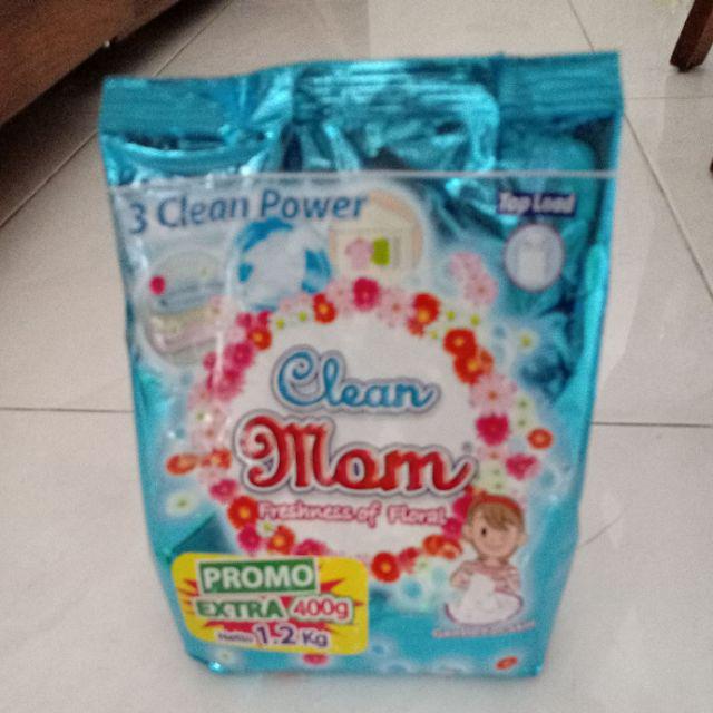 Deterjen Clean Mom Sabun Cuci Baju Bubuk 1,2 Kg