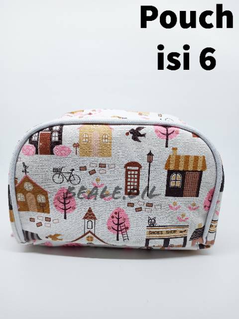 Pink House - Tas Diffuser Waterproof , Pouch Oil isi 6 , Pouch Oil isi 12 Diffuser Bag dottera oil