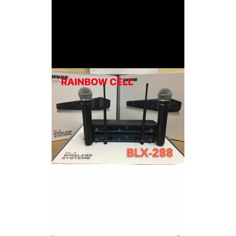 murah microphone wireless SHURE BLX 288 PG 58