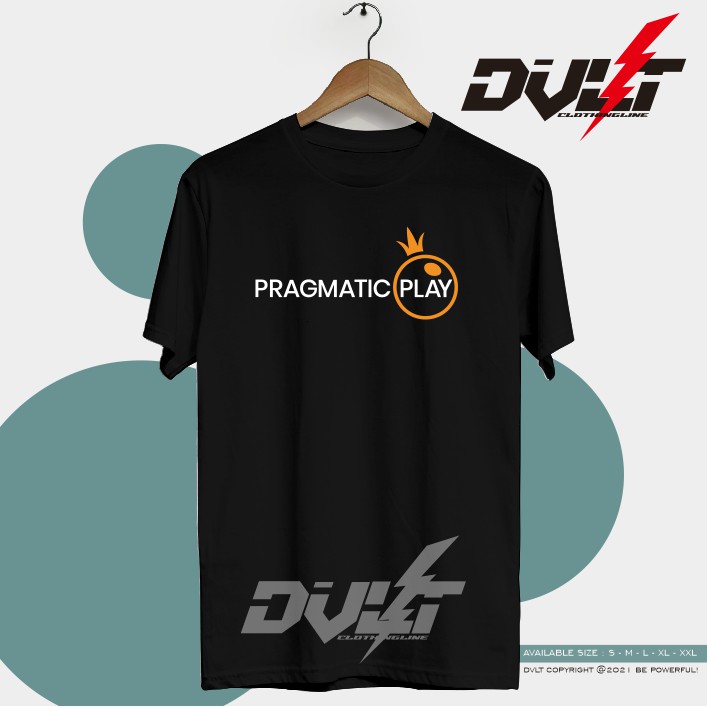 Kaos / Baju PRAGMATIC PLAY LOGO GAME SLOT BAHAN PREMIUM Keren Murah -ankycloth