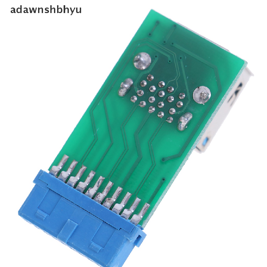 Header adawnshbhyu 1Pc Motherboard 20Pin Ke 2port USB 3.0 Type A Female Port HUB Adapter