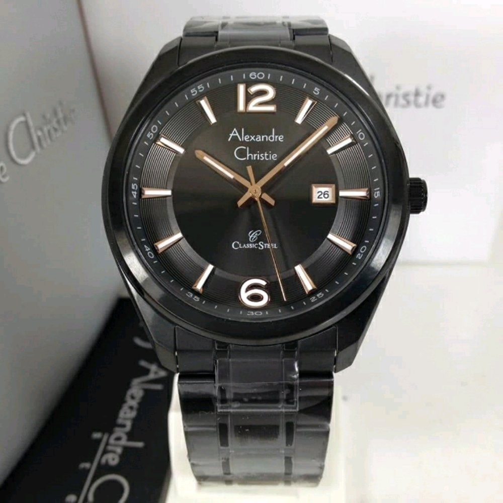 Jam Tangan Pria Alexandre Christie AC 8583 cowok 43mm xmus Original