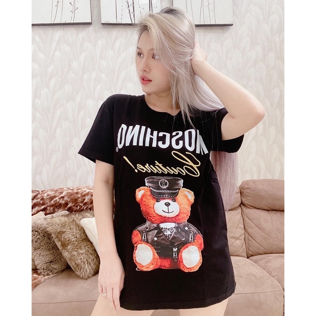 MOSCHNO COUTURE BEAR - COUPLE KELUARGA FAMILY KAPEL KEMBAR KEMBARAN AYAH ANAK MOM KIDS  OVERSIZED KA