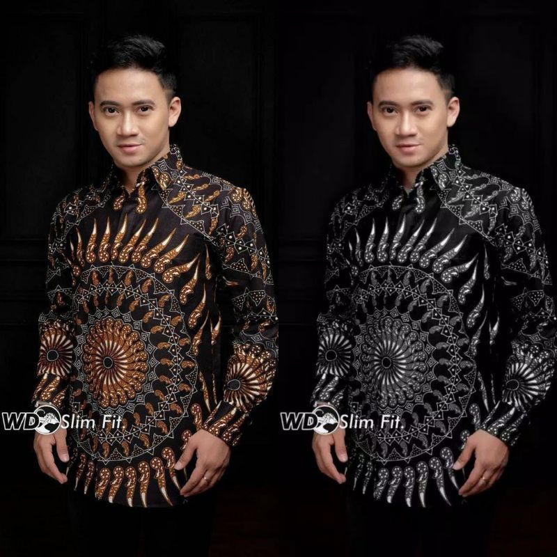 BAJU BATIK PRIA REGULER MODERN LENGAN PANJANG OB 514 SIZE M L XL XXL XXXL BATIK PRIA KANTOR