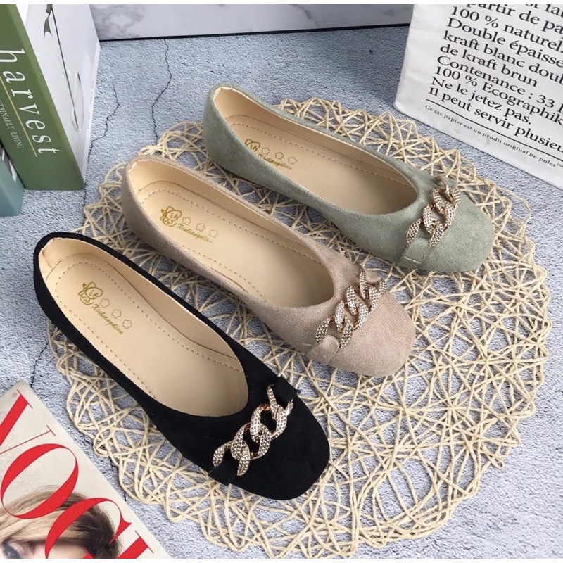 flatshoes A522 wanita import realpict