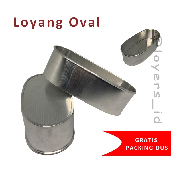 Loyang oval almunium ukuran 20 10 6 bahan almunium anti karat