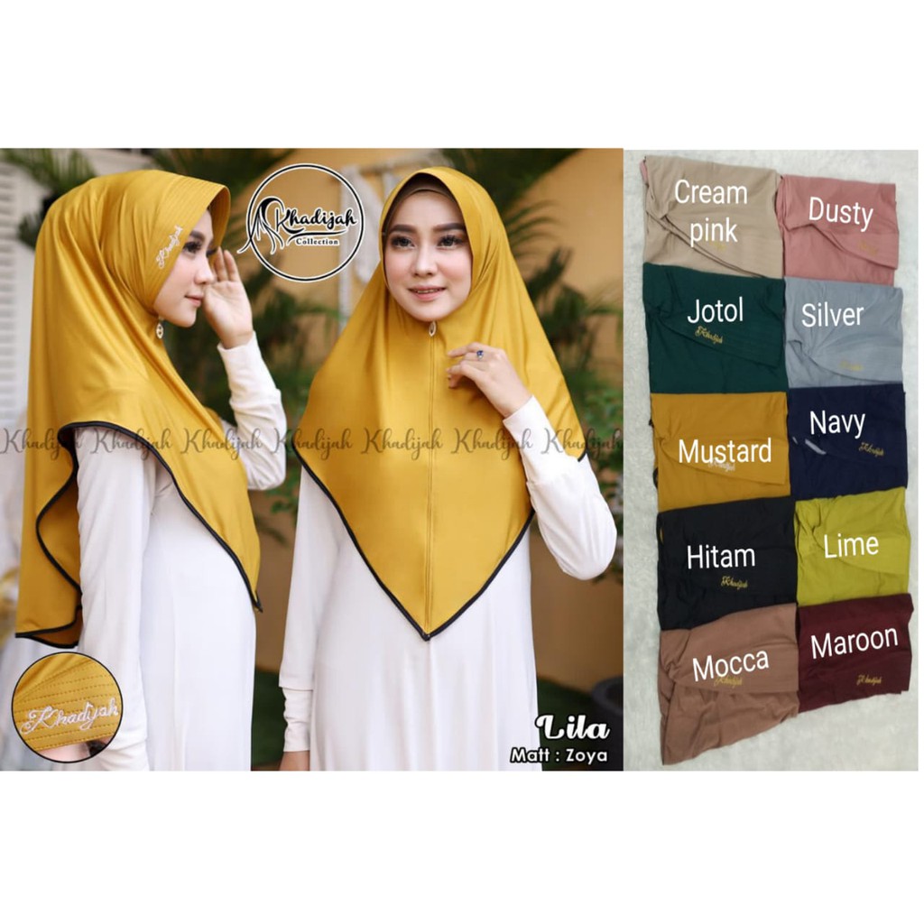 Jilbab Tanggung Merk Khadijah Murah