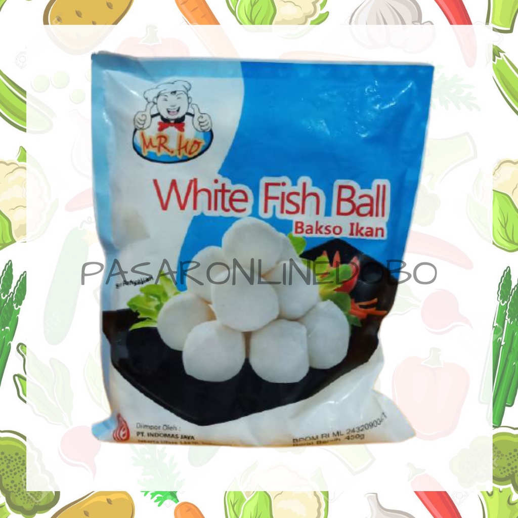

Mr. Ho White Fish Ball 450 Gr Bakso Ikan Putih Mr.Ho Shabu - Shabu Steamboat