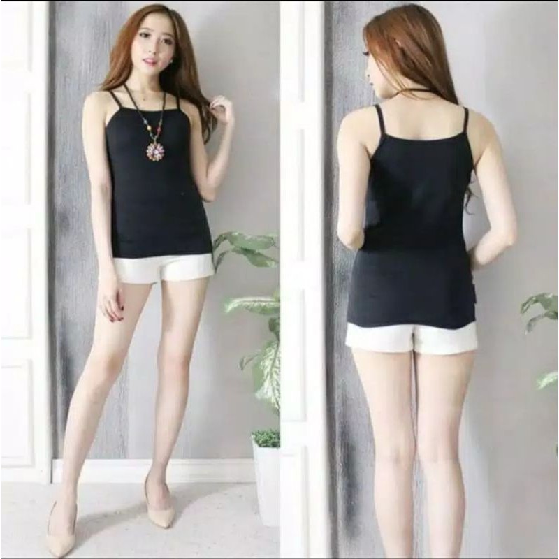 6 PCS/Beee_91/Tank top Wanita lusinan/ Singlet Wanita Tali Kecil Art 200