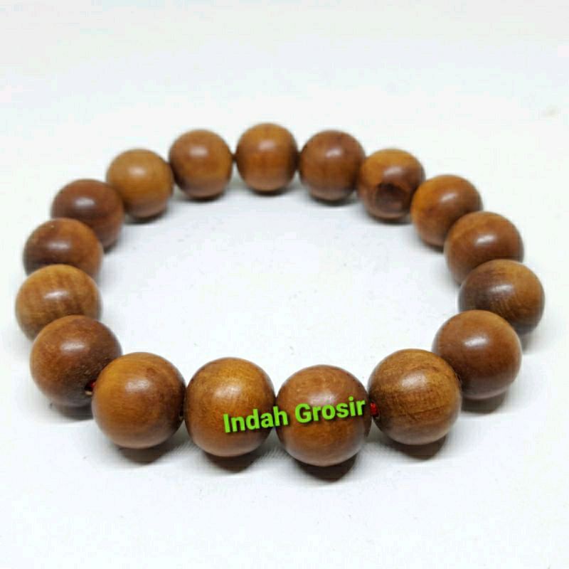 Gelang kayu agatis Dim 10mm 12mm