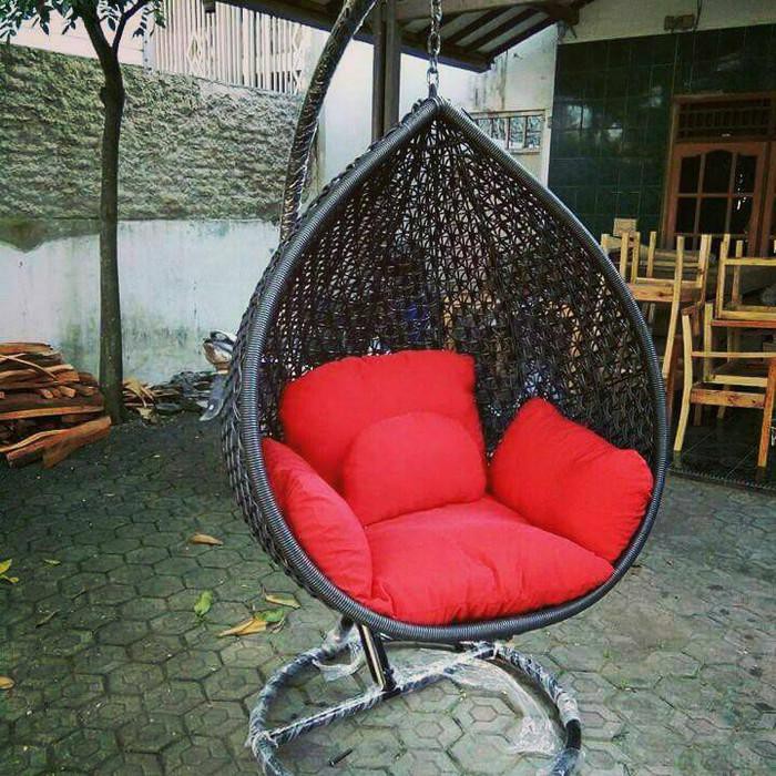 Taman / Bantalan / Cussion Ayunan Rotan