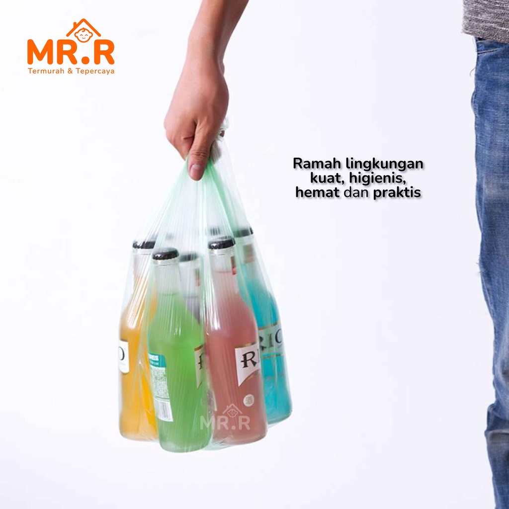 Kantong Plastik Sampah Roll Gulungan Perlengkapan Rumah Tangga Kantong Kresek Sampah 1Pax isi 100Pc