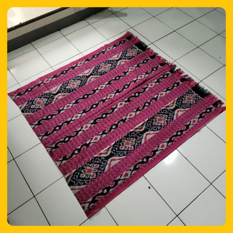 Kain batik tenun warna pink ungu lilac motif simpel tenunan jepara motif tradisinol etnik bahan sari