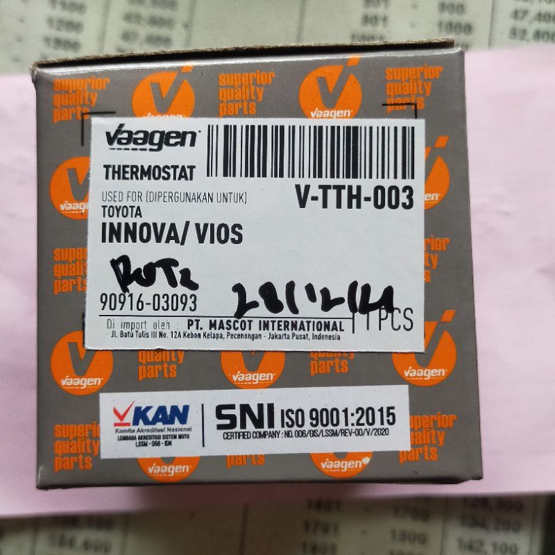 Thermostat INNOVA, VIOS