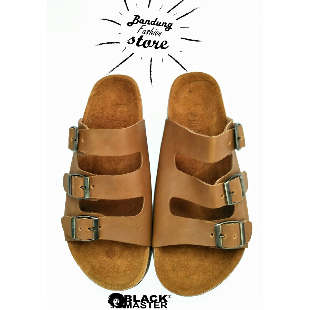 Sandal Pria Termurah Terlaris | BLack Master Bandung Original Handmade