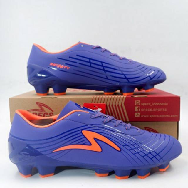 Sepatu bola specs Accelerator infinity FG - Liberty blue/shocking orange (100970) ORIGINAL