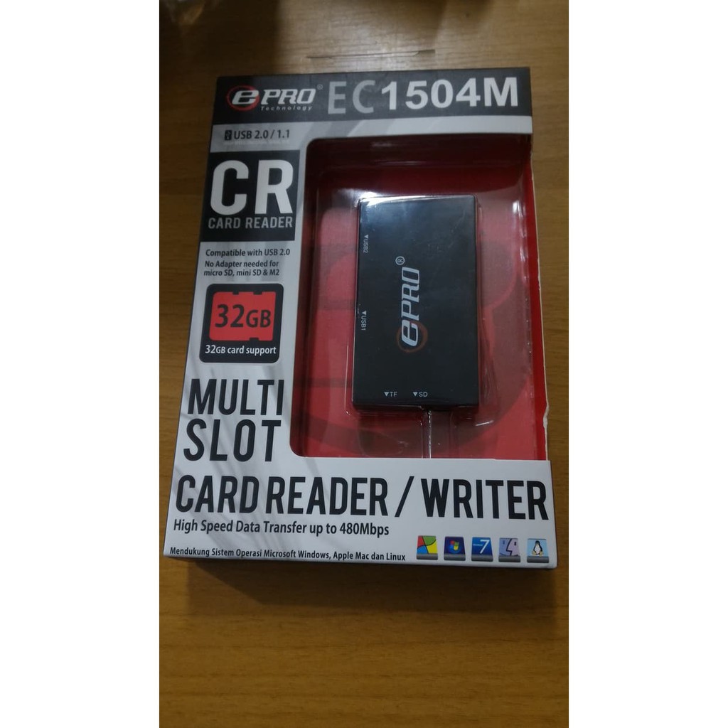 EPRO EC1504M USB HUB   Card Reader Writer Multi Slot