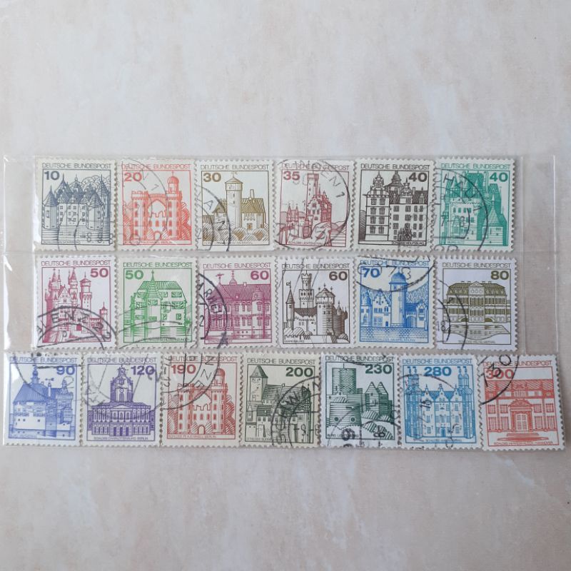 

Perangko Jerman German Strongholds and Castles Tahun 1970an - 1990an set 19pcs - Perangko Luar Negeri