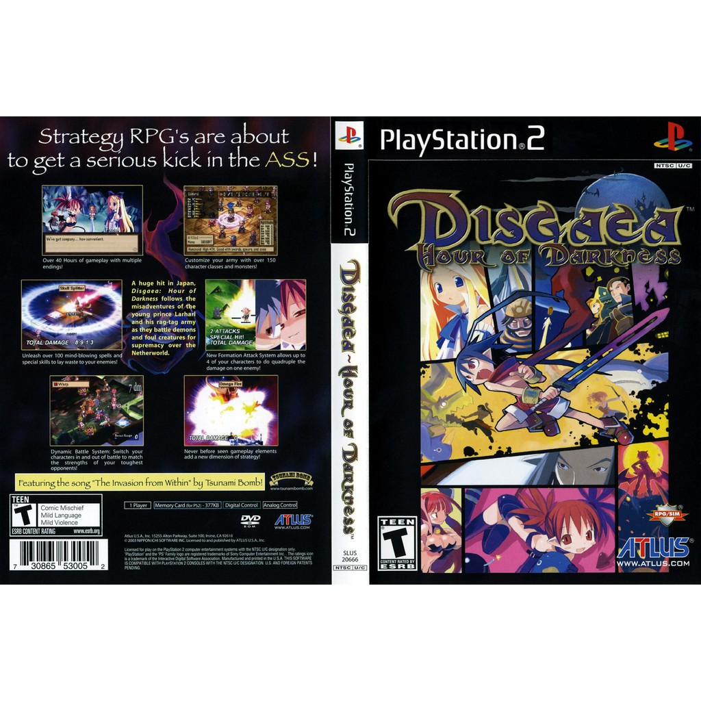 Kaset Ps2 Game Disgaea - Hour Of Darkness