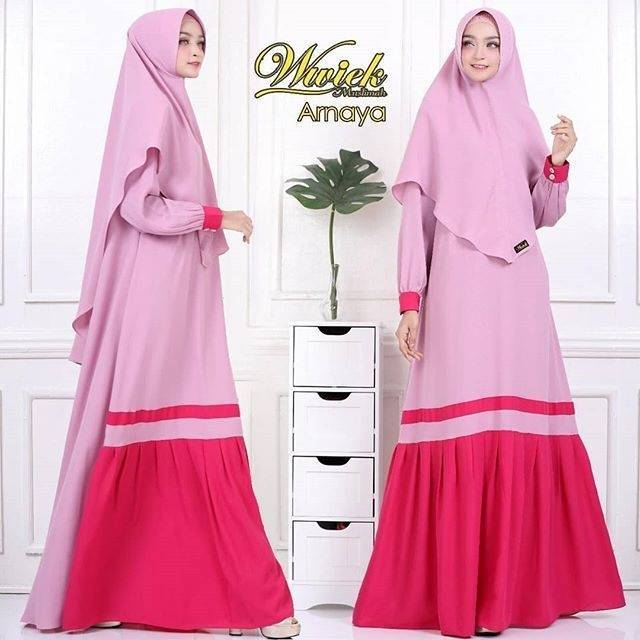 Arnaya Original by Wwiek - Gamis Syari Casual Busui LD 108