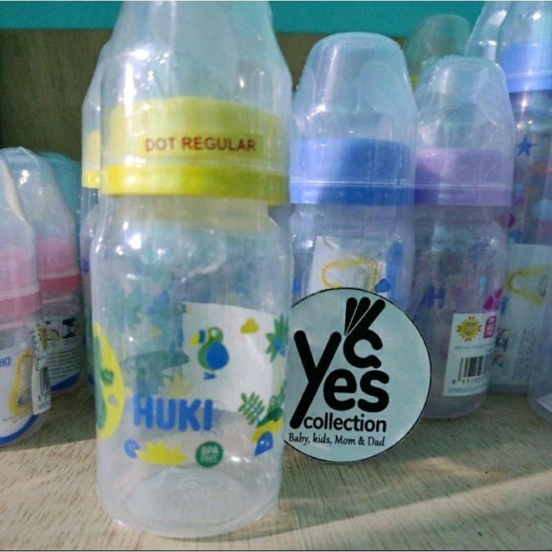 COD Botol huki reguler dot gepeng 60 - 120 - 240 ml bottol bottle balita anak higienis silicon nipple