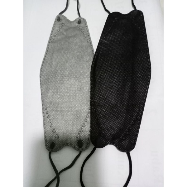 1 Pcs Masker KF94 Korea 4 Ply / KF94 Hitam / KF94 Abu Abu / Masker Medis Wemask