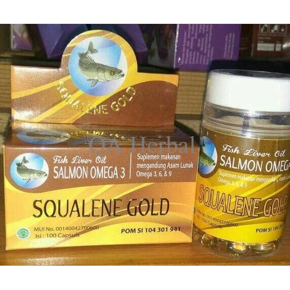 SQUALENE GOLD OMEGA 3 | KAPSUL MINYAK IKAN SALMON | AA179
