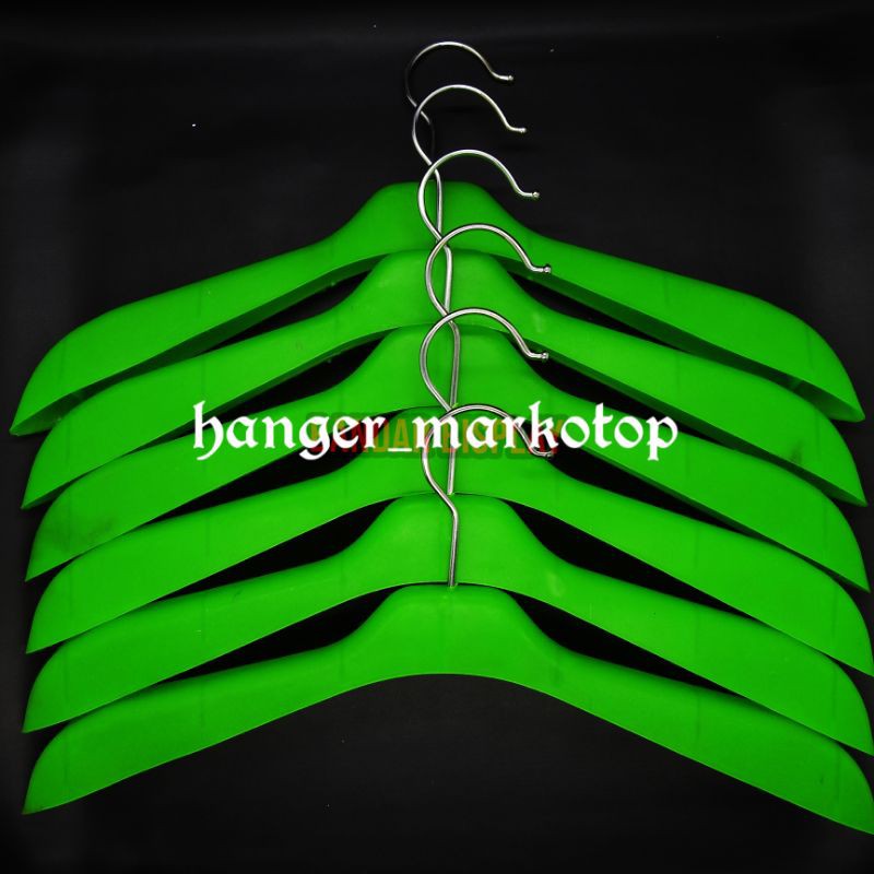 gantungan baju /hanger 181 hijau harga perlusin 12pcs