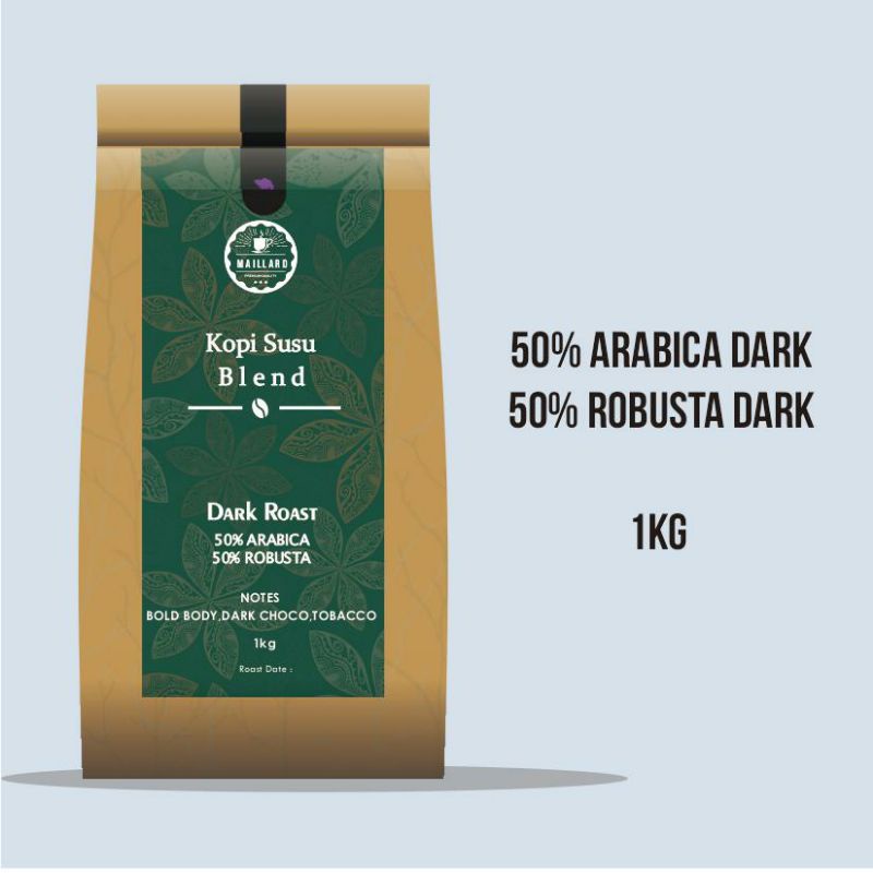 

ESPRESSO BLEND KOPI SUSU DARK ROAST 50:50 1KG