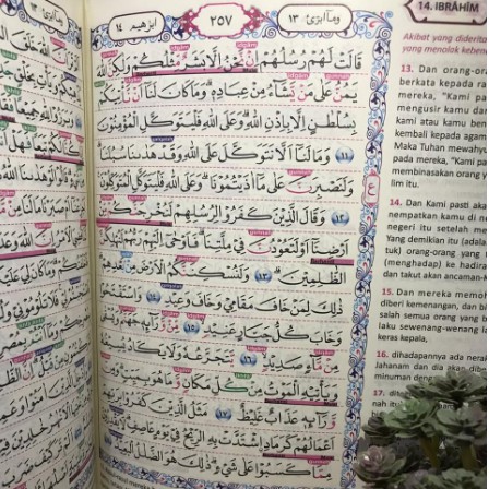 AL QURAN AR RISALAH A4 TAJWID WARNA WAQAF IBTIDA