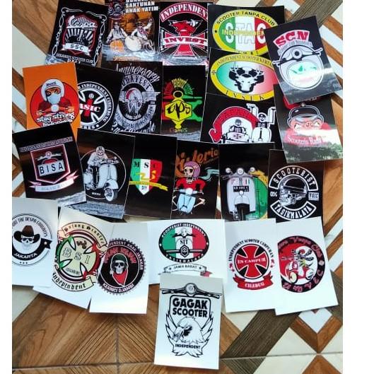 {MRB.02Jl22ᶠ} STICKER PACK VESPA SCOOTER INDEPENDENT STICKER BOMB STICKER LAPTOP STICKER TUMBLR STIC