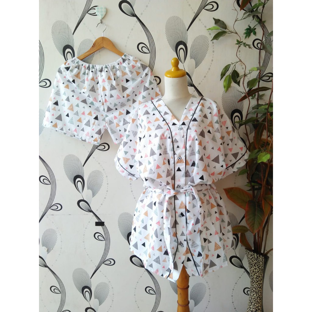 KIMONO BAJU TIDUR PIYAMA SETELAN CELANA KATUN JEPANG CVC KIMONO BAJU TIDUR PIYAMA SETELAN CELANA KATUN JEPANG CVC
