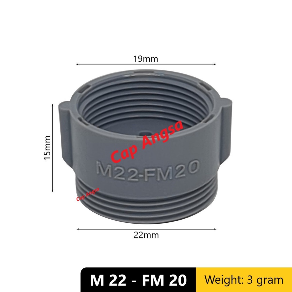 SAMBUNGAN KRAN ADAPTER DRAT DALAM SOK LUAR 5pcs KERAN SOKET KONEKTOR CONVERTER HOSE FILTER WASTAFEL 5 UKURAN