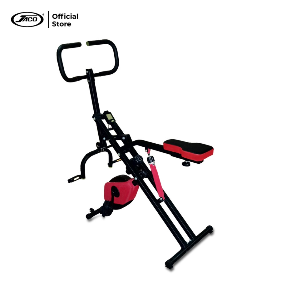 Jaco Body Crunch Power Squat LS-632 Bike 2 in 1 Alat Olahraga Gym Fitness