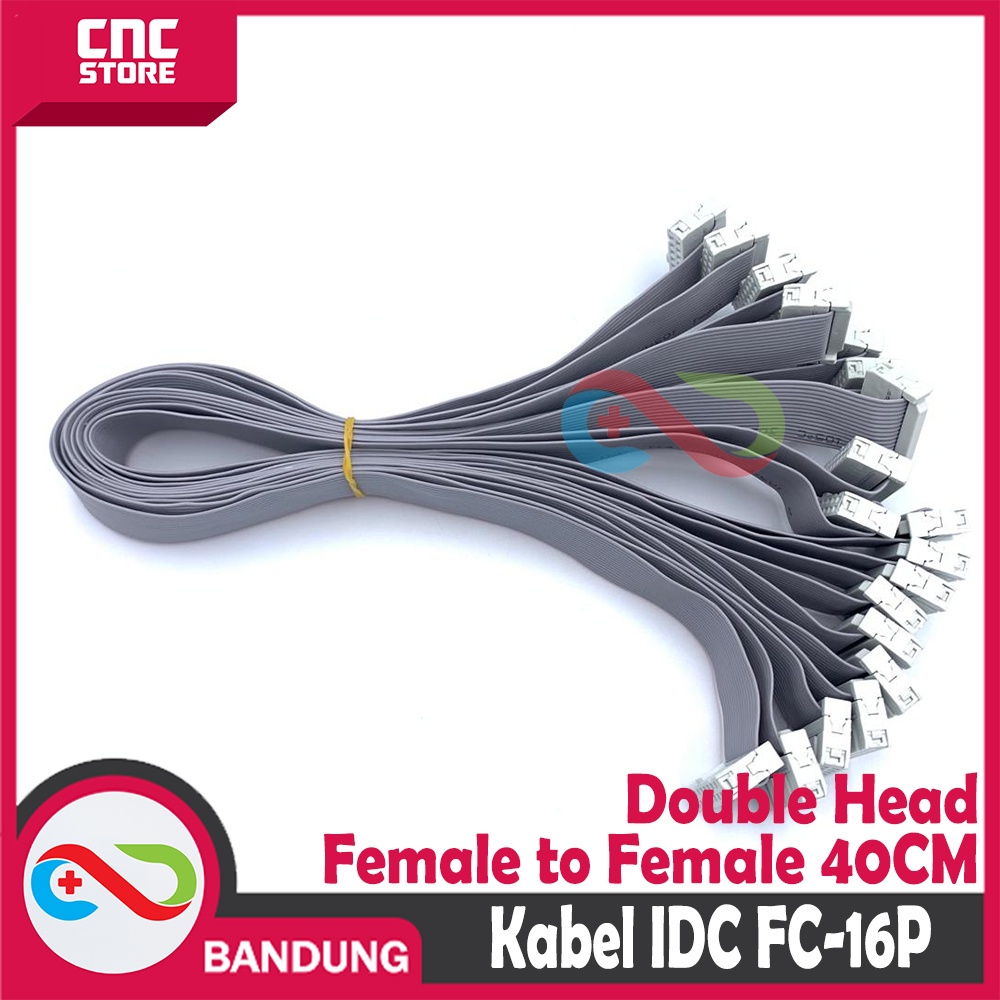 KABEL FC-16P JTAG IDC DOUBLE HEAD FEMALE TO FEMALE 40CM ABU FOR PANEL LED P10