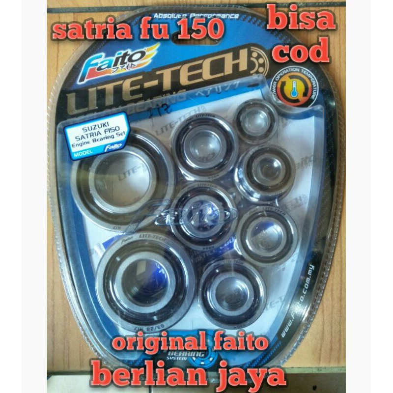 Engine bearing set/lahar/bearing kruk as full set faito buat motor satria fu 150